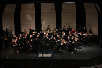 The band performs a winter concert annually for others to enjoy. All three bands are involved into the performance and it is open to anyone to attend. They also perform on Pancake Day, and at the Craft Show. Photo courtesy of McDaniels Photography
