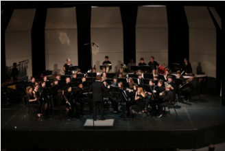 The band performs a winter concert annually for others to enjoy. All three bands are involved into the performance and it is open to anyone to attend. They also perform on Pancake Day, and at the Craft Show. Photo courtesy of McDaniel's Photography