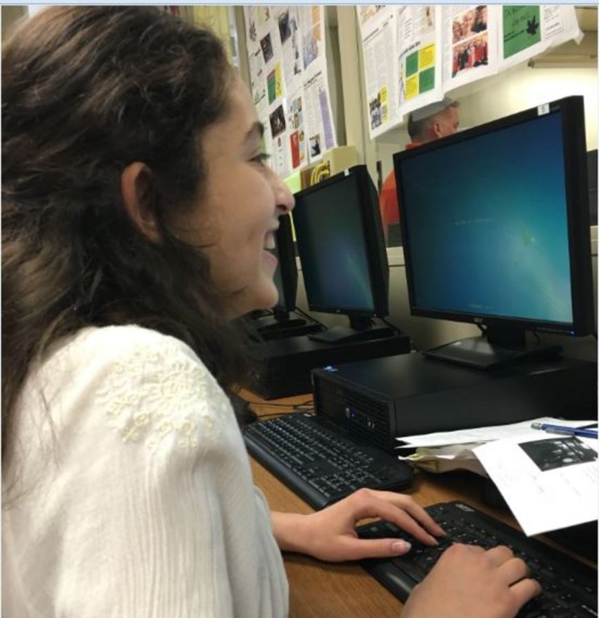 Yasmine Guedira studies for the AP European History exam. Towards the end of the school year, students take end of the year tests. Studying for those tests depend on preference, with students liking to study with others or by themselves. 