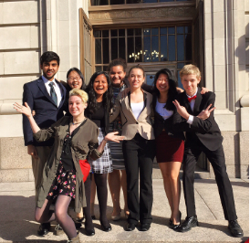 Last year’s Green Team went down to the Hamilton County Courthouse for a competition. There both the Prosecution and Defense team debated over a mock shooting case. The case covered gun laws and police protocol. 