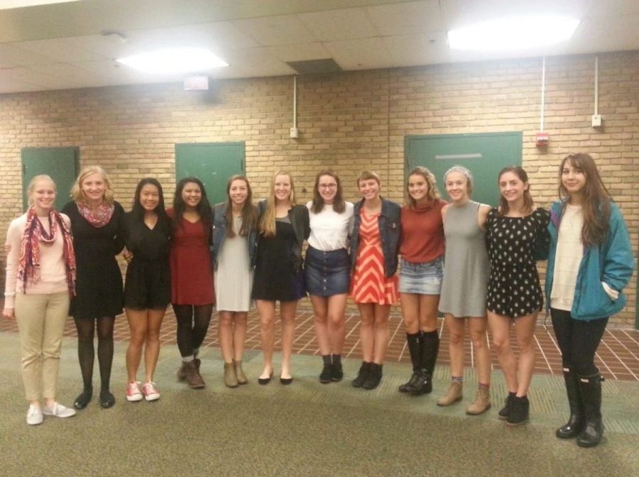  The senior girls dressed up for their senior night. Many shed tears as they said goodbye to their season and teammates. Although sad, they are looking forward to coming back and supporting their teammates in the future. 