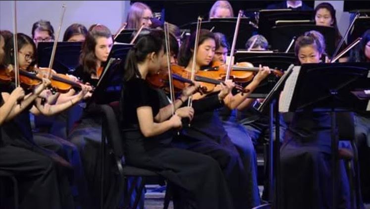 PERFORM. The orchestra shows off all of their hard work in their previous concert,the Senior Spotlight. At their upcoming concert the orchestra will play a finale with all grades that they have worked to perfect and have fully memorized.