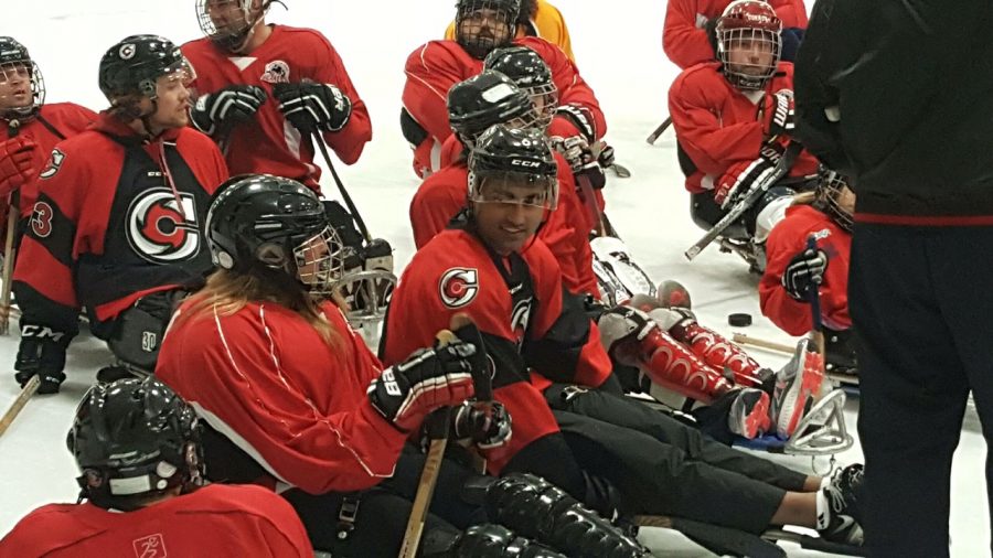FAMILY. The IceBreakers team consists of playes of all ages. One of the players, Connor Barge, earned the title of Disabled Athlete of the Year in 2014 at age 16. The team also consists of veterans, parents, and other school-aged children who meet every Monday at Sports Plus to enjoy the sport together.