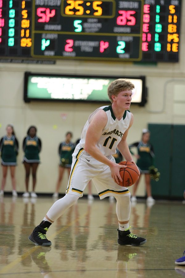 Standing+at+the+top+of+the+key%2C+guard+Jake+Borman%2C+12%2C+looks+for+a+teammate+to+pass+to+near+the+basket.+Borman%2C+who+serves+as+a+starter+on+the+varsity+team%2C+scored+the+final+five+points+for+Sycamore+in+their+come-from-behind+win+over+Middletown.+Sycamore%E2%80%99s+next+game+is+this+Saturday+against+Moeller.+