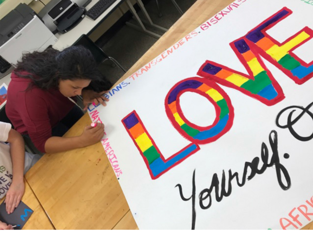 Spreading love: students promote positivity