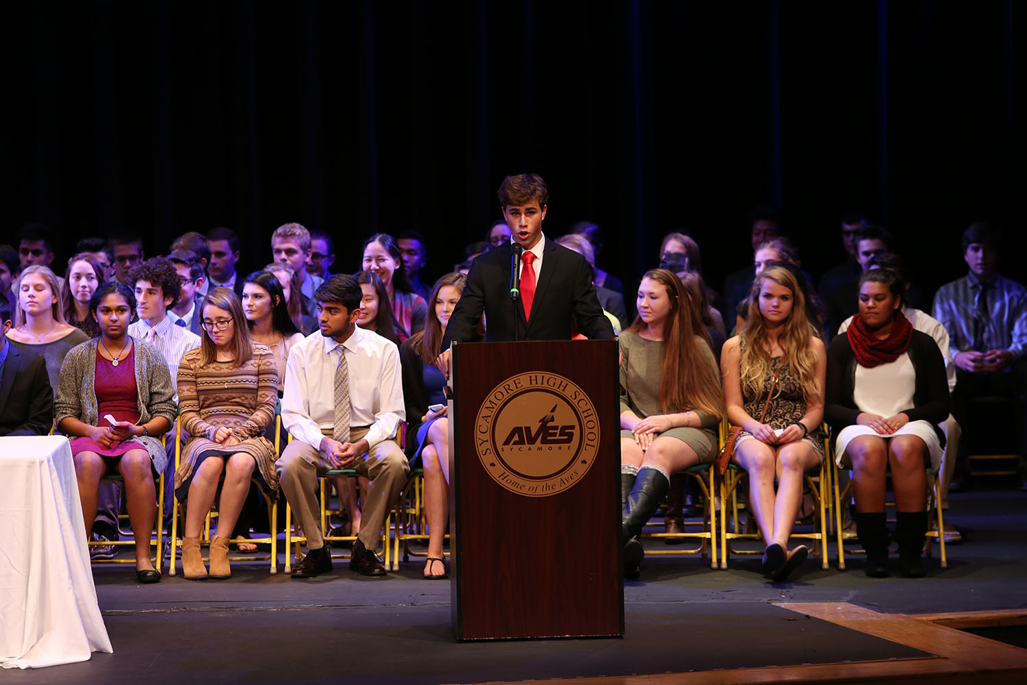 NHS induction ceremony recognizes outstanding students