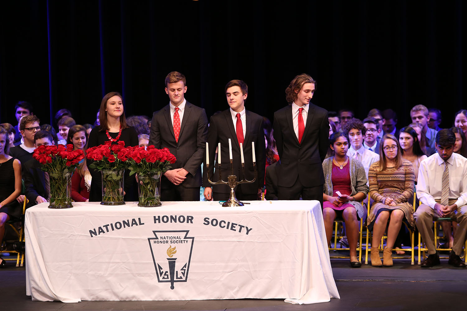 NHS induction ceremony recognizes outstanding students