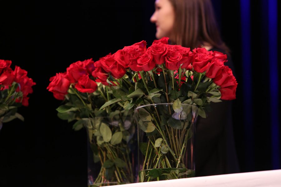 Take time to smell the roses. Each inductee is presented with a rose as they walk on stage to give a short speech. They then give the rose to their sponsor they referenced in their speech. The sponsor is someone who has inspired or influenced them in some way.