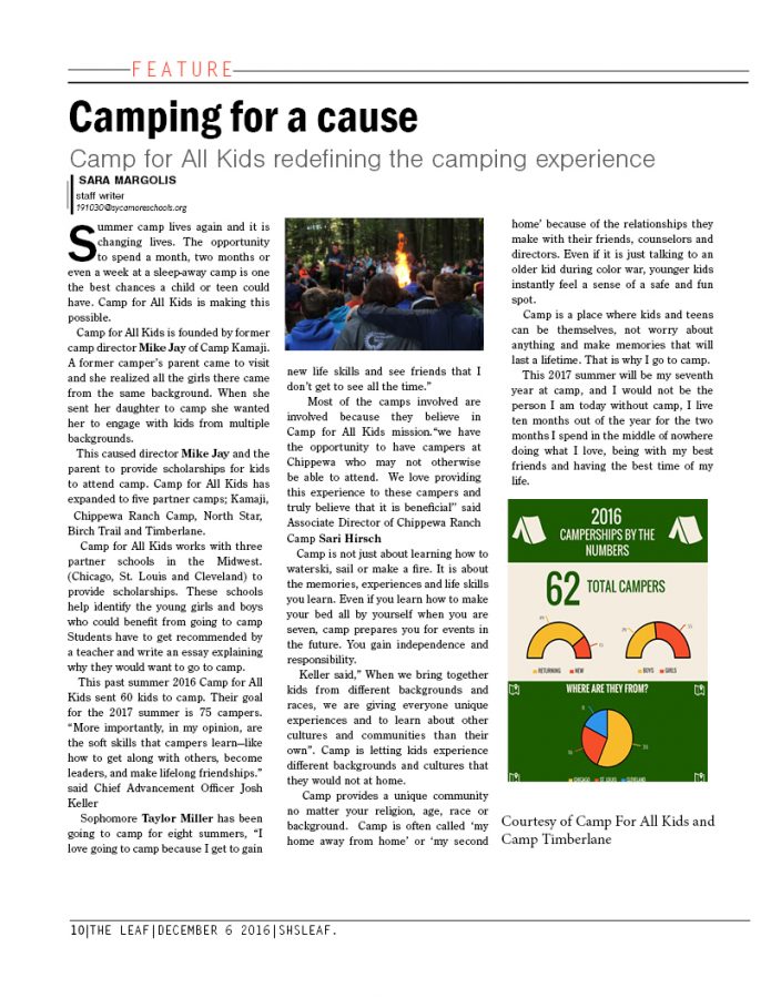 Camping for a cause