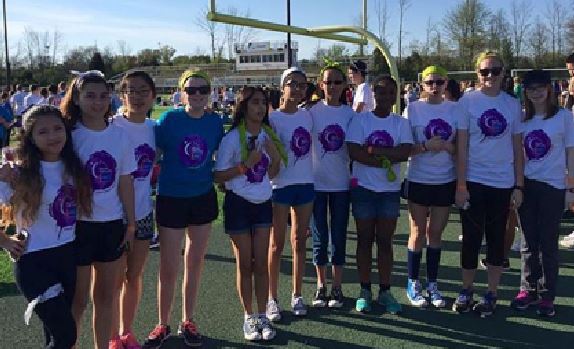 Ready, Set, Relay! SHS Meme Squad gathers together for a team photo before the opening ceremony. This year, students differents schools—such as SHS, UA, Moeller, and St. X—are allowed to be on the same team. Relay teams must have at least nine people on them. 