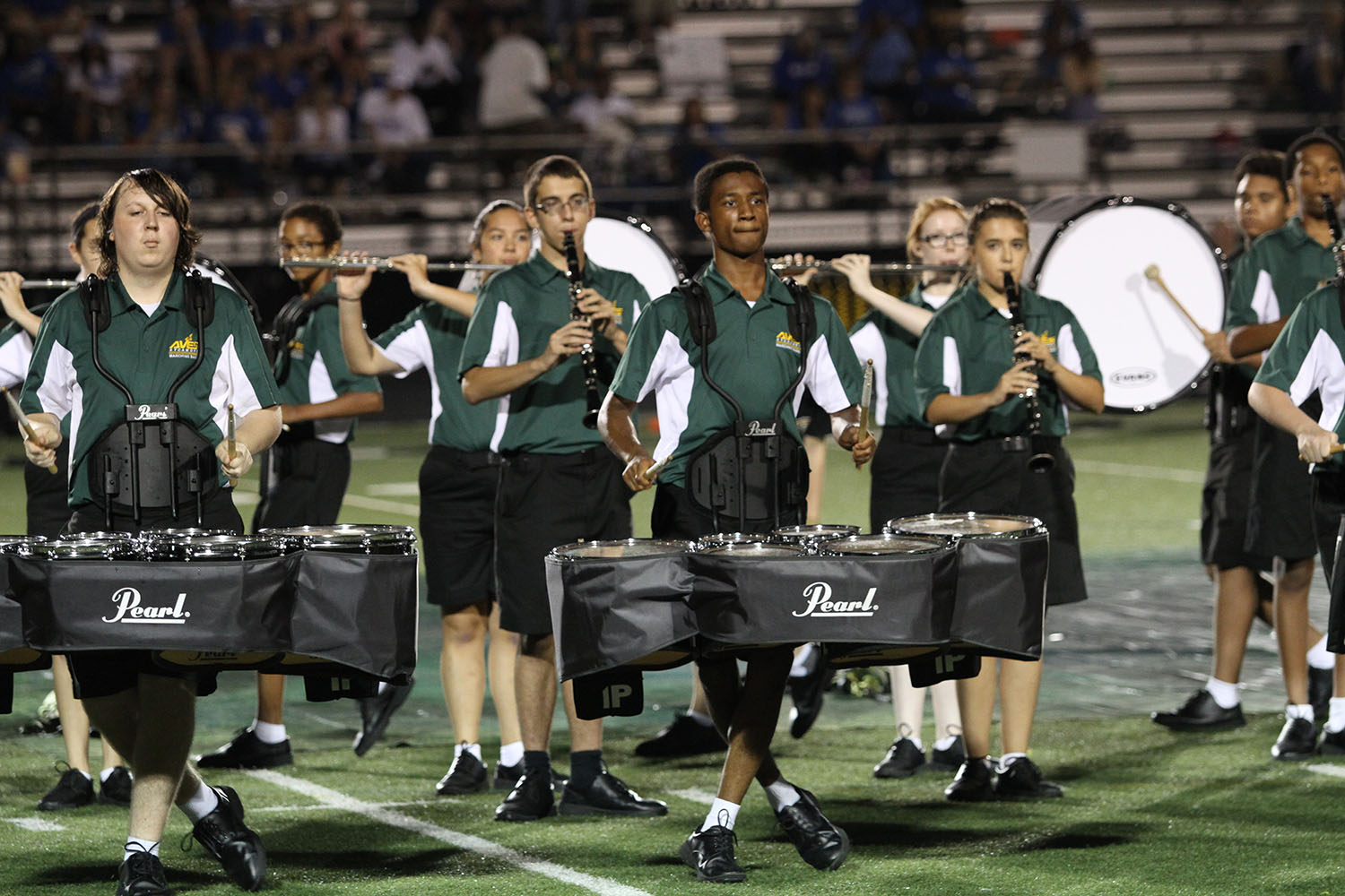 Band marches in tune