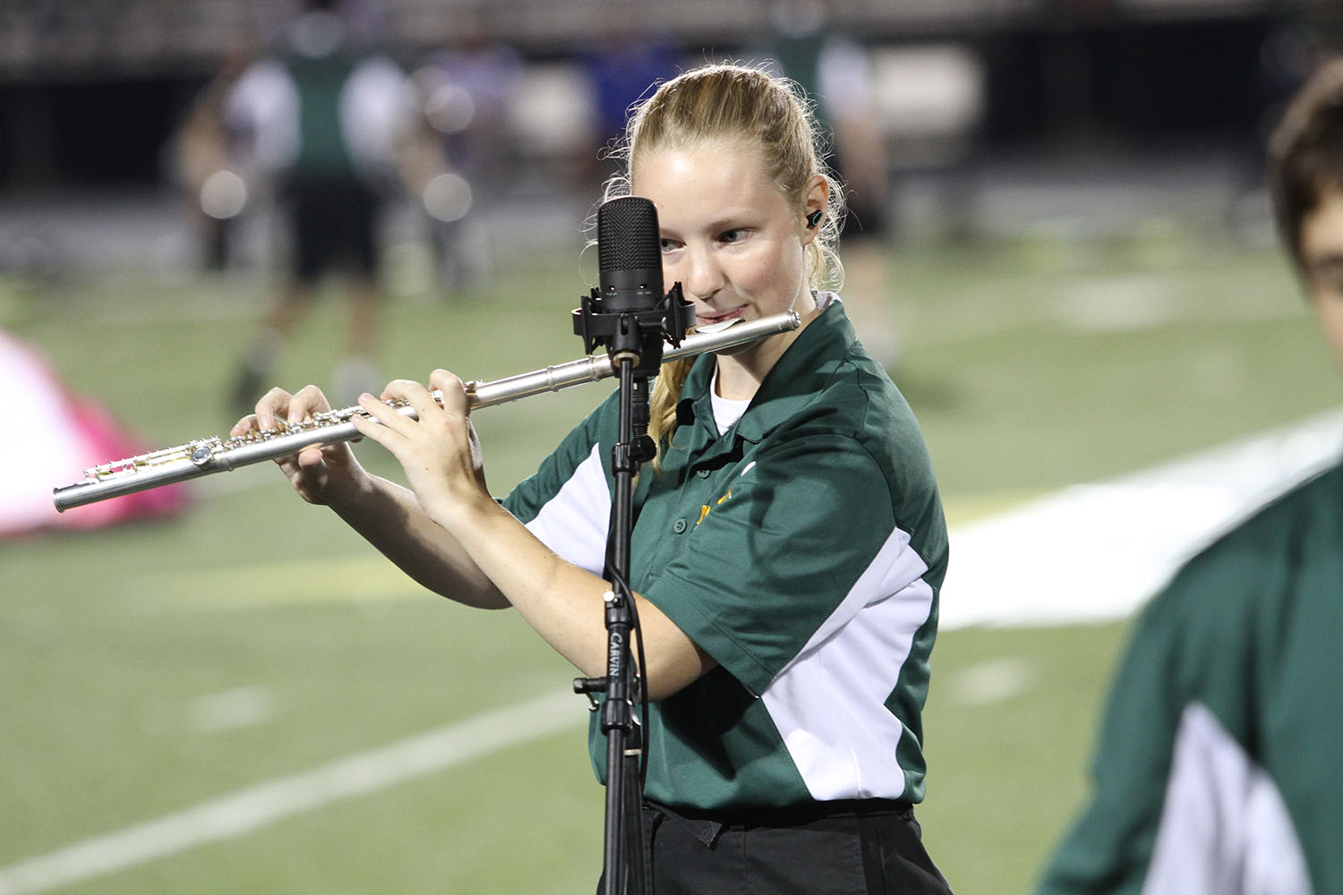 Band marches in tune