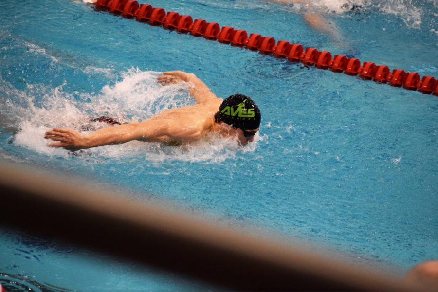 FLY.+Noah+Patterson%2C+10%2C+swam+individually+in+the+100+fly+%28shown%29+and+the+200+freestyle.+Though+he+did+not+qualify+in+his+individual+events%2C+he+will+be+swimming+in+both+the+200+medley+and+400+freestyle+relays.+Hw+and+the+rest+of+the+team+are+happy+with+how+they+swam+and+are+excited+for+state.+