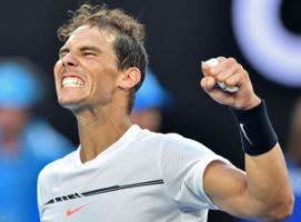 BAM! Rafael Nadal is known to wear his emotions on his sleeve. After his victory against Milos Raonic, Nadal dropped to his knees and held his fists up in the air. This is Nadal’s best major run since the 2014 French Open.