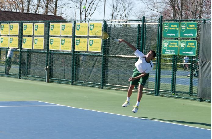 Sycamore Boys Varsity tennis team has a chance to win their fourth consecutive state title. Led by captains Noah Stern and Regis Lou, the team has to get through Mason to compete in state. This year Mason and New Albany will be two of the conteders for the state championship