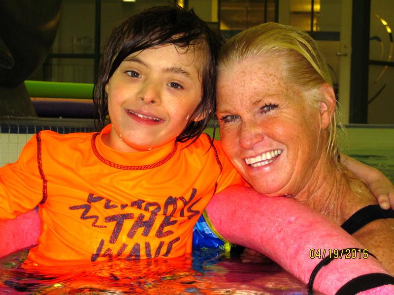 Adaptive P.E. splashes into swimming