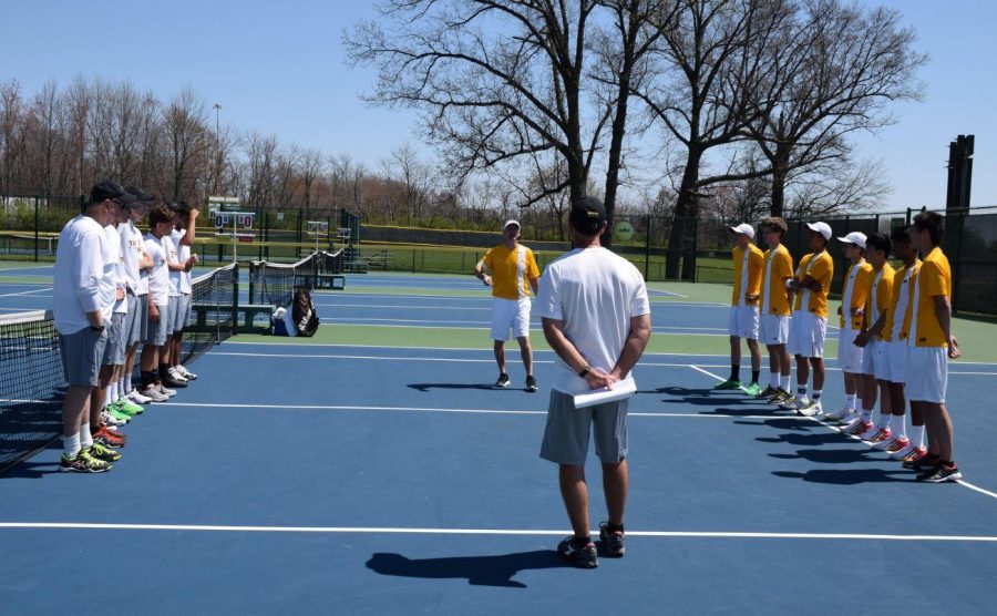 LETS GO. The SHS boys tennis team has officially begun. The success from last season brings pressure for all three teams this year since they have to prove the last year wasn’t a fluke. “It is going to be challenging this year with tough opponents,” said Bolger. 
