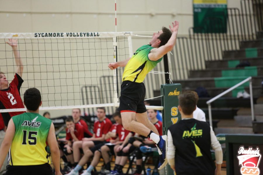ACE.  SHS Aves looks to spike the ball against their competitor, La Salle High School.  The team lost this game 0-3.  This contributed to one of the four losses this season.