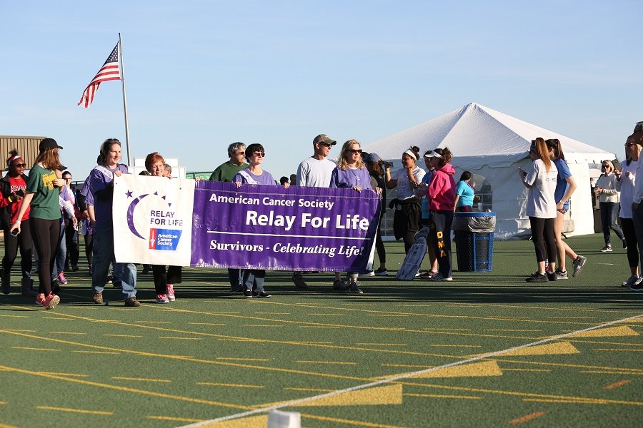 SURVIVOR’S LAP. Cancer Survivor’s take a celebratory lap around the track. The Survivor’s Lap is the first lap of the relay. After their lap, everyone else piles on to the track and the relay begins. 