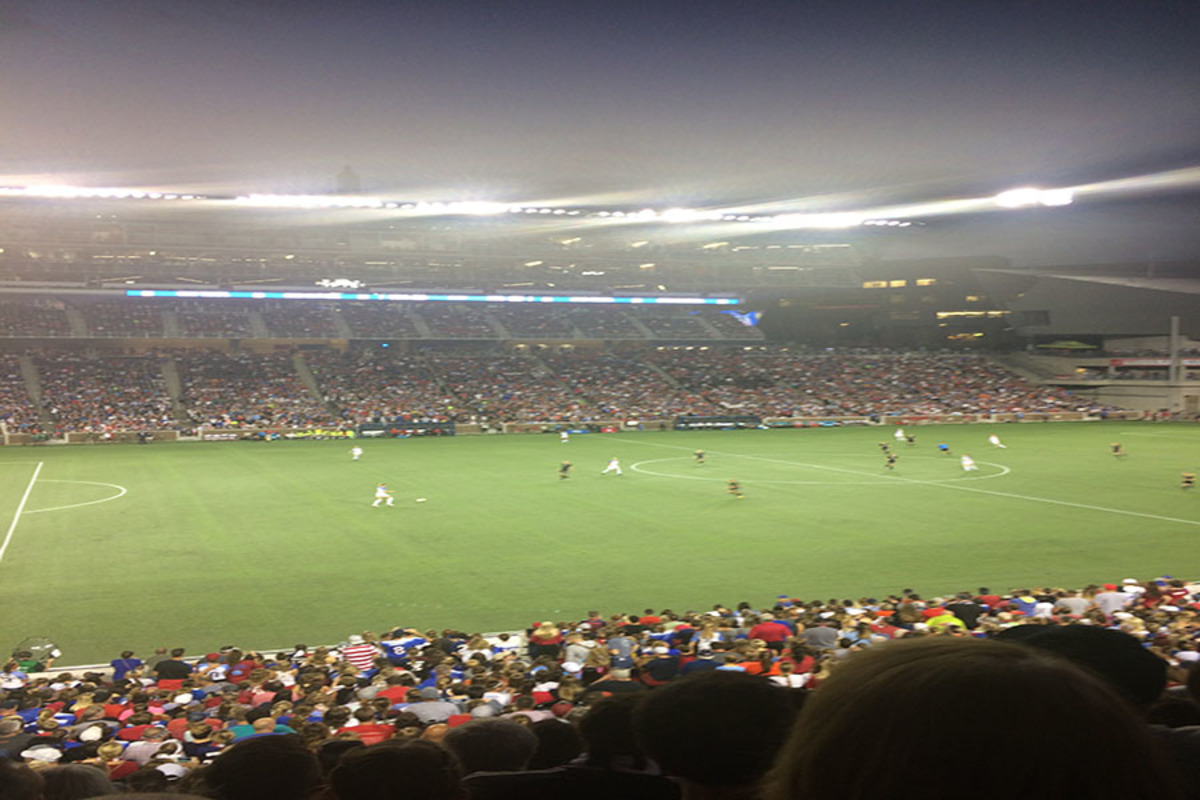 United States Womens National Team (USWNT) takes field at Nippert Stadium