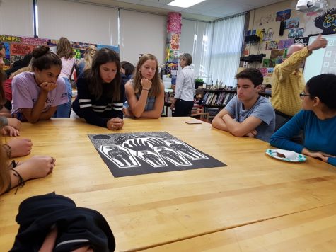 Local artist visits classes