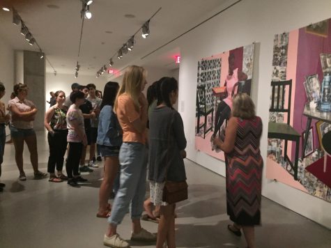 EXPLORE. AP Art students tour Contemporary Art Center on their first field trip of the year. They have also visited the museum-hotel C21 and the Taft museum and will be going to a local artist’s studio before visiting the Taft once again. “There may be other field trips planned for the future so that all the students can experience a variety of settings,” said Mrs. Kathy Ferguson, AP art teacher.