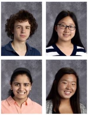 Top Row (L to R): David Godar, Jenna Bao; Bottom Row (L to R): Harsimran Makkad, Stephanie Hong.