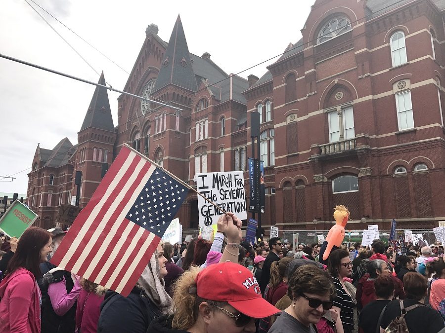 TAKING+A+STAND.+Thousands+gathered+in+Cincinnati%E2%80%99s+Washington+Park+on+Sat.%2C+Jan.+21+for+the+Women%E2%80%99s+March.+The+nationwide+event+sparked+a+year+in+which+feminism+was+the+central+focus+of+most+news+stories+and+conversations.+%E2%80%9CI+feel+it+is+important+that+women+feel+comfortable+using+their+voice%2C+and+the+growth+of+feminism+is+helping+people+start+those+conversations%2C%E2%80%9D+said+Thea+Ferdinand%2C+12.+Photo+courtesy+of+Annie+Marsh.