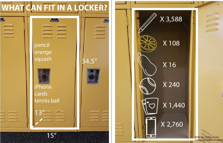 What can fit in a locker?