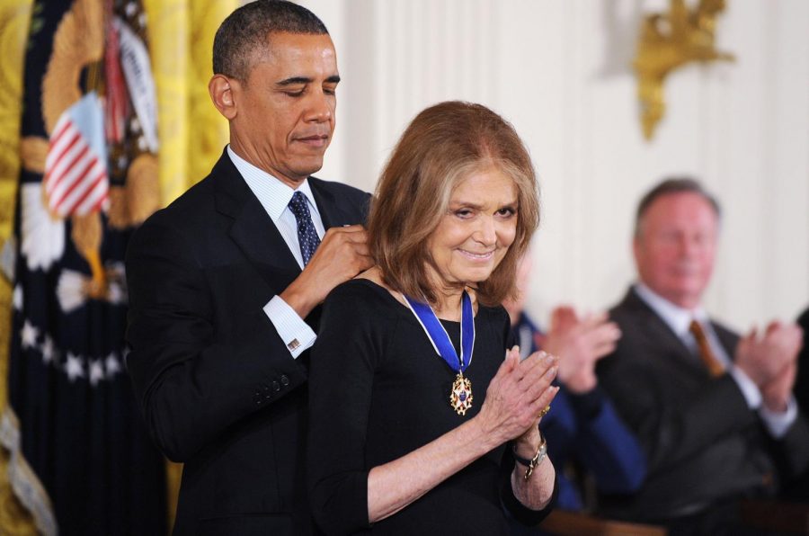 POWER+TO+THE+PEACE.+In+2013%2C+Gloria+Steinem+was+awarded+the+presidential+medal+of+freedom.+President+Barack+Obama+bestowed+her+the+metal+to+honor+her+work+in+the+women%E2%80%99s+liberation+movement+and+for+being+an+advocate+for+equality.+Steinem+is+not+only+an+activist+but+a+journalist+who+has+written+about+many+social+justice+issues+over+the+course+of+her+career.+