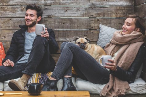 Couples cruise around town