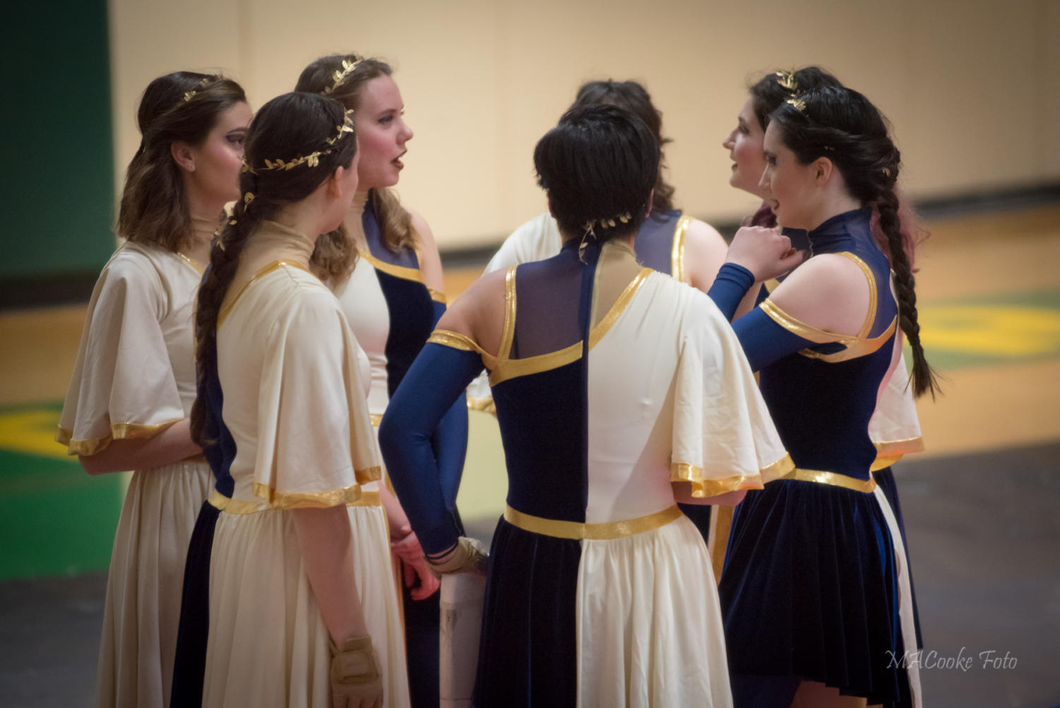 Winter guard, winter drumline holds community performance