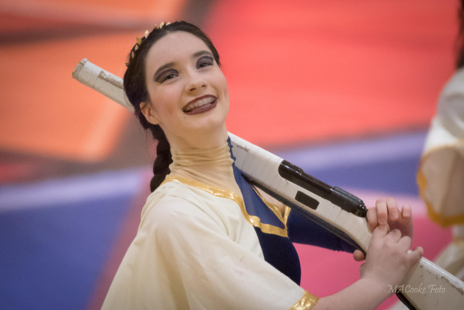 Winter guard, winter drumline holds community performance