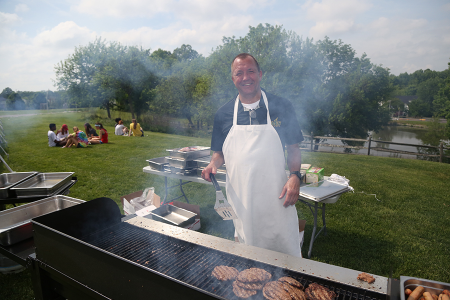 Seniors attend cookout