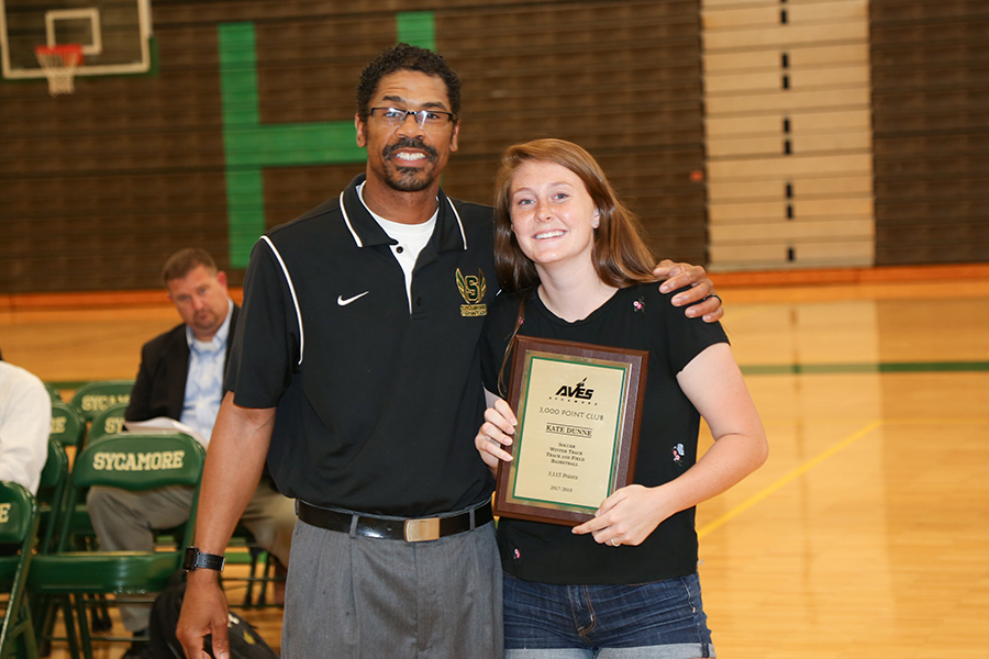 Seniors recognized for sports, 3,000 point club