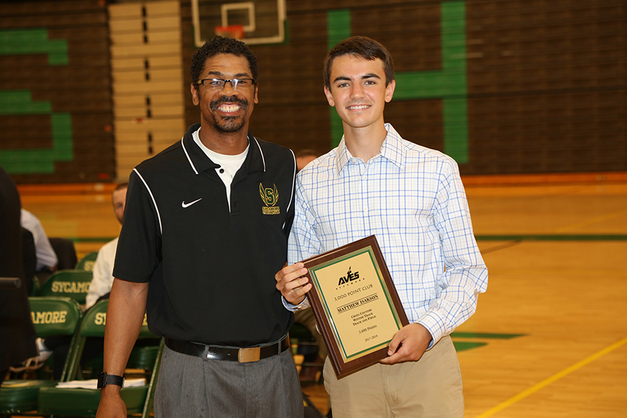 Seniors recognized for sports, 3,000 point club