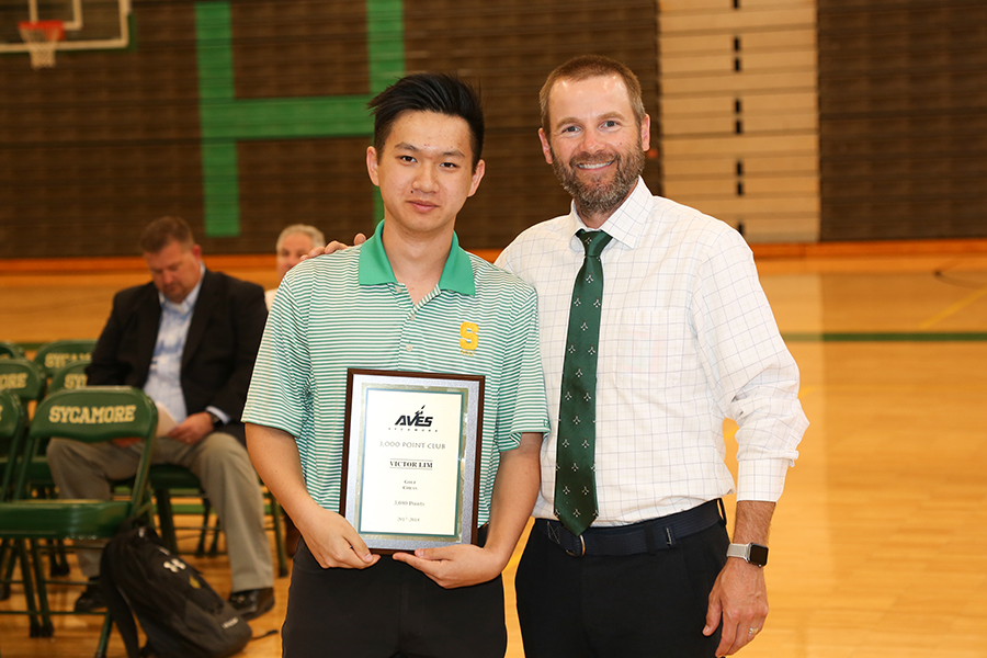 Seniors recognized for sports, 3,000 point club