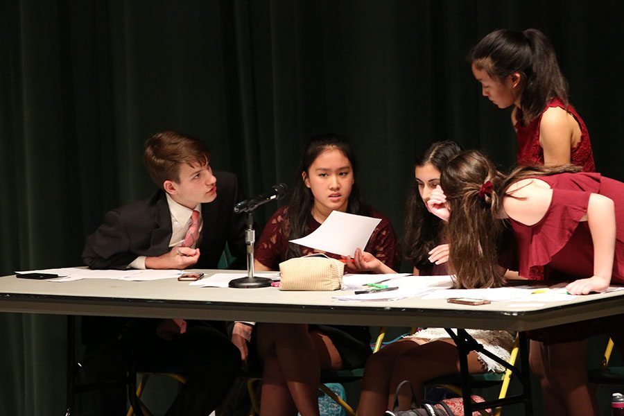 TOUGH AS NAILS. Debates start off with four constructive speeches for their respective sides and have five minutes to prepare their rebuttals. “Debates were really crazy while they were happening, but I kind of miss them now,” said Anisa Khatana, 10.