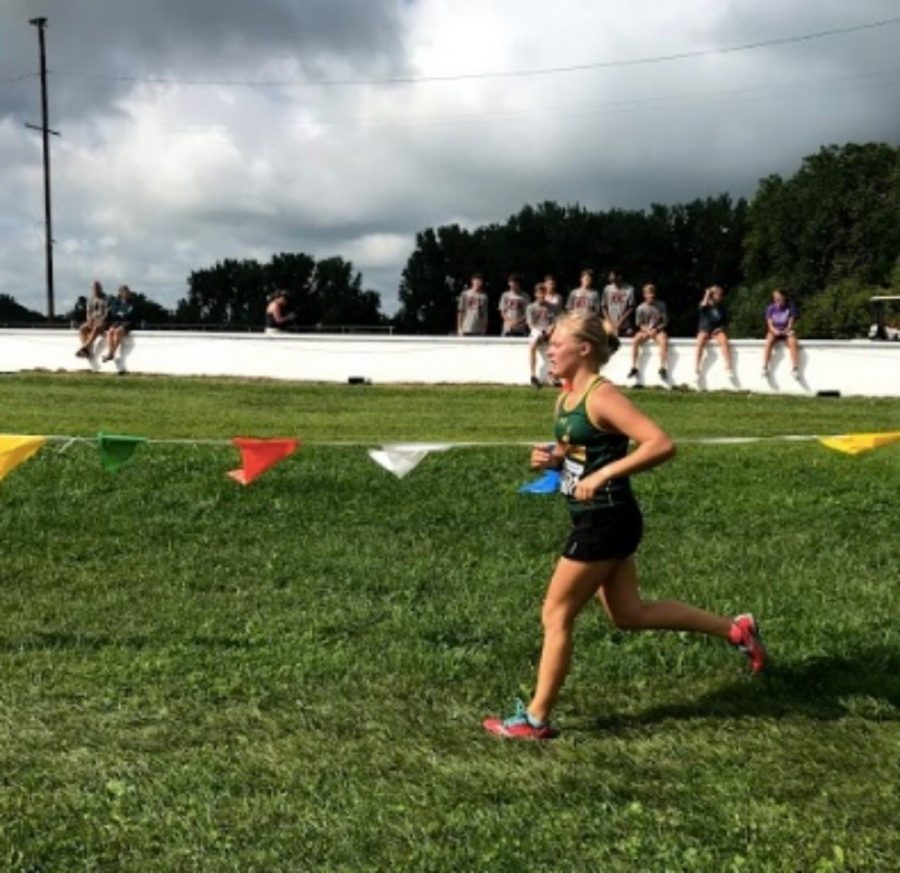 KEEP IT UP. Junior Kaylee Combs is running cross country for her third year of high school. Meets typically occur Friday afternoons or weekend mornings. The season will wrap up in early October. 