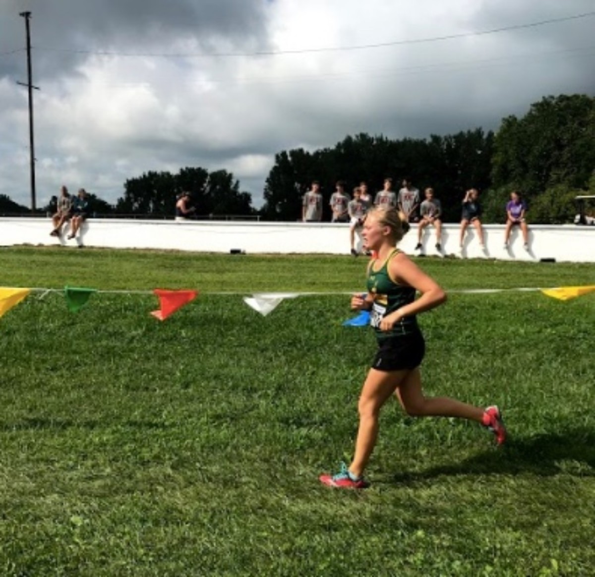 KEEP IT UP. Junior Kaylee Combs is running cross country for her third year of high school. Meets typically occur Friday afternoons or weekend mornings. The season will wrap up in early October.