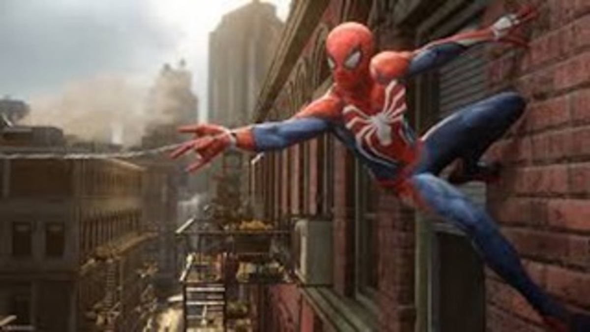 SPIDER-MAN. This was the first look of the Spider-man Ps4, released at E3 in 2016. The white spider logo was a new design choice made by Insomniac Games. “We are making this game with a lot of heart and we are going to do whatever it takes to give people the ultimate Spider-Man experience,” said Bryan Intihar, creative director of Spider-man Ps4.