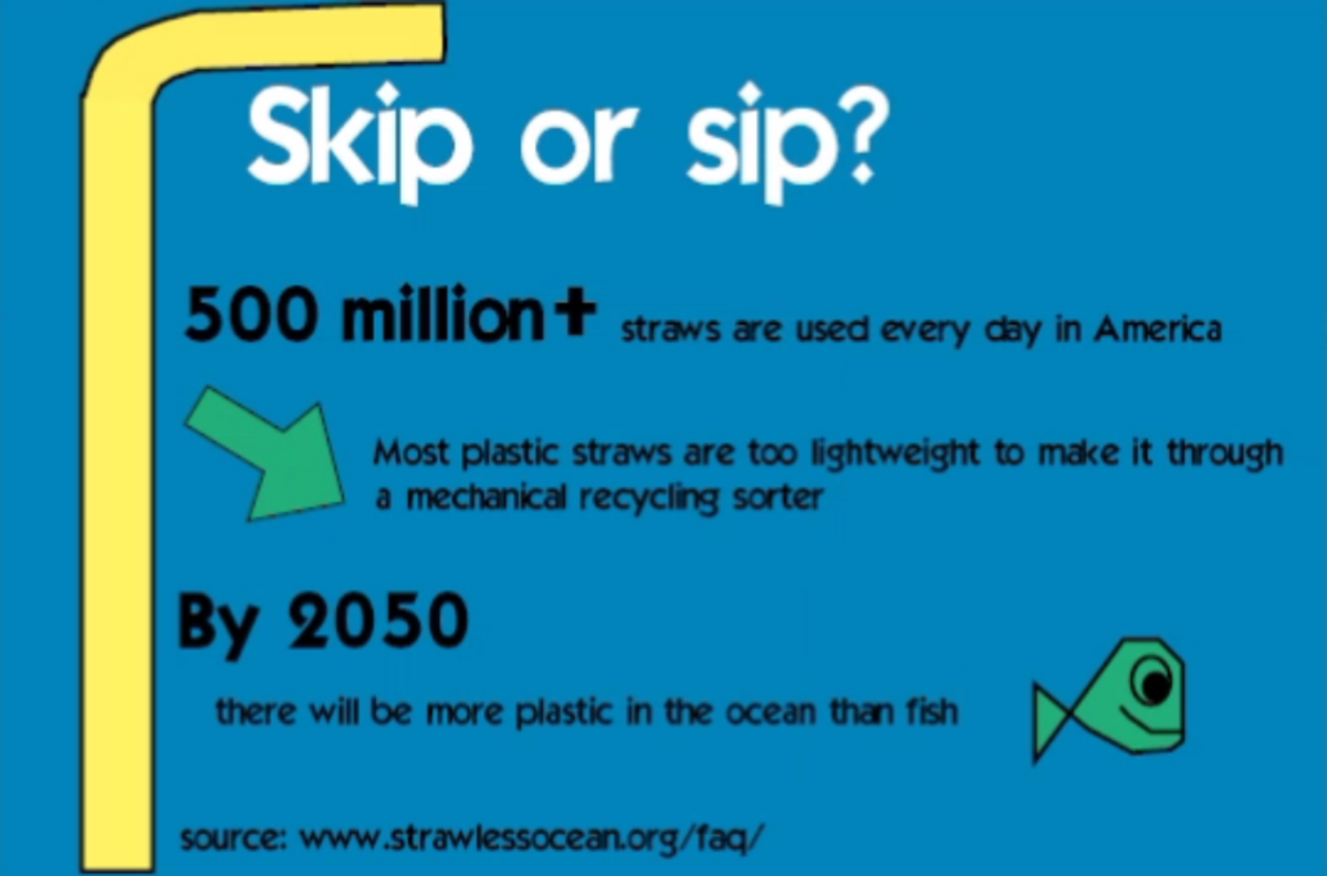 UNDER THE SEA. By the year 2050, there will be more plastic in the sea than fish. In order to keep plastic out of our ocean, some businesses such as Starbucks are focused on phasing out the use of straws. “Starbucks Coffee Company announced it will eliminate single-use plastic straws from its more than 28,000 company operated and licensed stores by making a strawless lid or alternative-material straw options available, around the world,” Starbucks stated on their website.