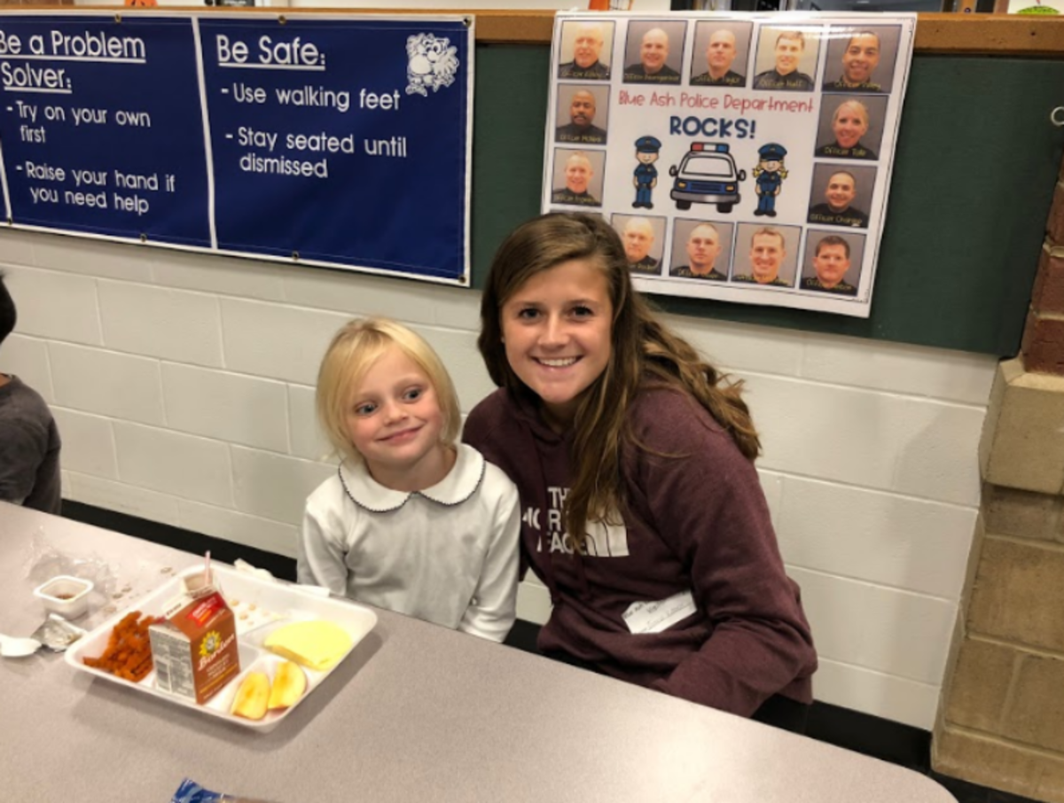 Seniors serve Blue Ash Elementary