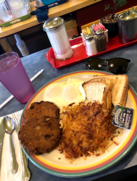 HOME STYLE BREAKFAST. The “Wispy Thins” were probably some of the best pancakes around. Sugar n’ Spice is known for their pancakes. “It was [delicious]," said Ally Zimmerman, 11.