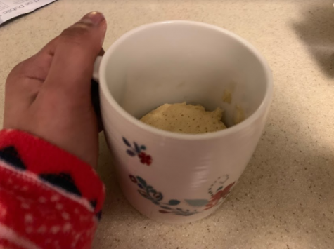 Simple, at home vegan mug cake