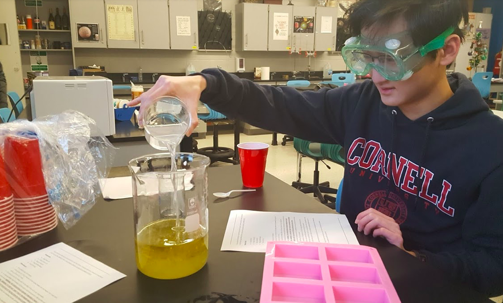 Chem club makes soap