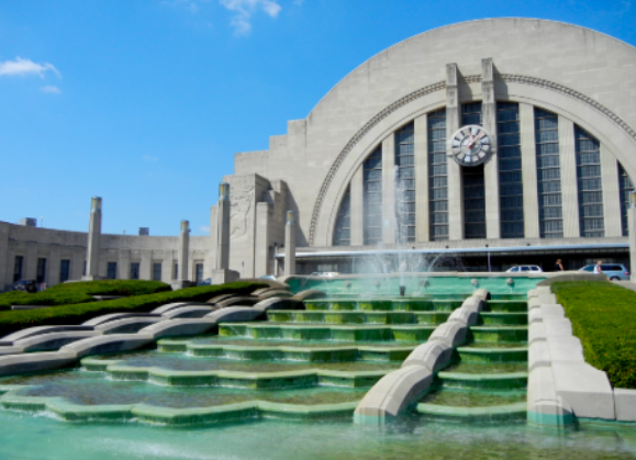 TOO GOOD TO DESTROY. Starting as a Train Station in 1933, Union Terminal served as a widely used means of transportation. After Personal transportation was localized, Duke Energy bought the complex, transforming it into what we know today, and keeping it open since 1998. 