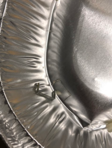 Student finds foreign object in food
