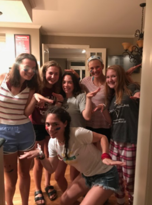 WATCH OUT! Seniors, Peyton Gilheart, Alex Holdren, Sarah Holdren, and sophomores, Marissa Thorp, and Kyra McHugh were at freshmen, Delaney Ciotola’s house. When they heard Ciotola and Holdren scream, they ran and found out a bird flew in the house. The girls had just got back from the football game and as soon as the door opened, a bird flew in. The girls were there for each other and stuck together trying to get the bird out. “When the bird flew in the house I was so scared, all of us were laughing hysterically,” said Sarah Holdren, 12