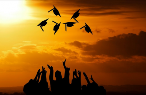 TRADITION. Tossing the graduation tassel is a tradition to signal the end of the ceremonies. The flight of the hat symbolizes the flight of the graduate to wherever life takes them (CNY News). 